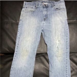 Carhartt Men’s Relaxed Fit Jeans Light Wash‎ Denim Work Pants 36x34